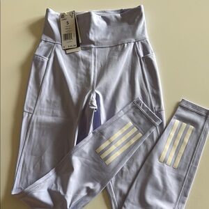Adidas Women’s running tights mauve High-Waisted Leggings with side pockets